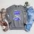 Swimming Goggles Saying Swim Team Gear Raglan Sleeve Sweatshirt Deep Heather