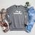 Swimming Icon Raglan Sleeve Sweatshirt Deep Heather