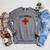 Swimming Pool Manager Beach Vacay Lifeguards Swim Cruise Raglan Sleeve Sweatshirt Deep Heather