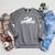 Swimming Symbol Raglan Sleeve Sweatshirt Deep Heather Swimming Symbol Raglan Sleeve Sweatshirt Deep Heather