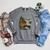 Women's Lakeside Canoe Cabin Escape Scene Raglan Sleeve Sweatshirt Deep Heather