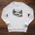 Canoe Ghost Camping Ghost Lake Halloween Spooky Fall Camping Raglan Sleeve Sweatshirt Heather Mustard