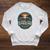 National Park Voyageurs Retro Sunset Canoe Paddling Badge Raglan Sleeve Sweatshirt Heather Mustard