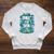 Swimming Quote Zombies Can't Swim For Swimmer Raglan Sleeve Sweatshirt Heather Mustard