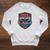 USA Canoe Kayak Paddling American Flag Emblem Raglan Sleeve Sweatshirt Heather Mustard