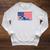 USA Flag Swimmer Swimming Sport Athlete Swim Swimming Raglan Sleeve Sweatshirt Heather Mustard USA Flag Swimmer Swimming Sport Athlete Swim Swimming Raglan Sleeve Sweatshirt Heather Mustard