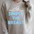 Breaststroke Swimming Swimmer T Shirt Raglan Sleeve Sweatshirt Heather Forest