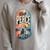 Find Peace Paddle On Canoe Mountain Sunset Raglan Sleeve Sweatshirt Heather Forest Find Peace Paddle On Canoe Mountain Sunset Raglan Sleeve Sweatshirt Heather Forest