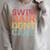 Swimming Pool Diving Sport Swimmer Swim Hair Dont Care Raglan Sleeve Sweatshirt Heather Forest
