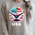 Swimming United States Shirt With American Flag Swimming Raglan Sleeve Sweatshirt Heather Forest Swimming United States Shirt With American Flag Swimming Raglan Sleeve Sweatshirt Heather Forest