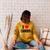 I Love Canoes Raglan Sleeve Sweatshirt Ash