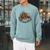 Bigfoot Kayak Paddling Lake Canoe Bigfoot Sasquatch Kayaking Raglan Sleeve Sweatshirt Cardinal