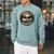 Born To Paddle Canoe Vintage Outdoor Adventure Raglan Sleeve Sweatshirt Cardinal