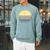 Canoe Canoeing Vintage Sunset Raglan Sleeve Sweatshirt Cardinal