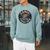 Canoe Fishing Crew Vintage Bass Paddles Raglan Sleeve Sweatshirt Cardinal