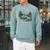 Canoe Ghost Camping Ghost Lake Halloween Spooky Fall Camping Raglan Sleeve Sweatshirt Cardinal