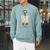 Canoe Hair Club Paddling Retro Raglan Sleeve Sweatshirt Cardinal