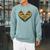Canoe Heart Cute Minimalist Paddling Adventure Raglan Sleeve Sweatshirt Cardinal