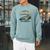 Lakes Lake Ontario Fishing Canoe Lighthouse Outdoor Raglan Sleeve Sweatshirt Cardinal