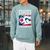 Ohio Flag Swimming Team Swim Swimmer US State Raglan Sleeve Sweatshirt Cardinal