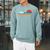 Paddling Canoe Retro Vintage For Canoeists And Paddle Raglan Sleeve Sweatshirt Cardinal