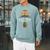 Vintage Retro Canoe Paddle & Mountains Rafting Raglan Sleeve Sweatshirt Cardinal