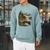 Women's Lakeside Canoe Cabin Escape Scene Raglan Sleeve Sweatshirt Cardinal