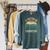 Canoe Canoeing Retro Vintage I'D Rather Be Canoeing Raglan Sleeve Sweatshirt Heather Blue Lagoon