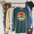 Education Is Important But Swimming Is Importanter Raglan Sleeve Sweatshirt Heather Blue Lagoon