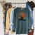 Kayaking Sloth Kayak Kayaker Canoe Paddling Raglan Sleeve Sweatshirt Heather Blue Lagoon