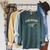 Lakes Lake Ontario Fishing Canoe Lighthouse Outdoor Raglan Sleeve Sweatshirt Heather Blue Lagoon