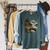 Lakeside Canoe Cabin Escape Scene Raglan Sleeve Sweatshirt Heather Blue Lagoon Lakeside Canoe Cabin Escape Scene Raglan Sleeve Sweatshirt Heather Blue Lagoon