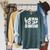 Learn To Swim Swimming Graphic Raglan Sleeve Sweatshirt Heather Blue Lagoon Learn To Swim Swimming Graphic Raglan Sleeve Sweatshirt Heather Blue Lagoon
