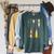 Paddle Canoe Raglan Sleeve Sweatshirt Heather Blue Lagoon