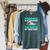 Swim Swimmers Swimming Raglan Sleeve Sweatshirt Heather Blue Lagoon