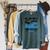 Swimmer Swimming Raglan Sleeve Sweatshirt Heather Blue Lagoon