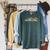 Swimming Swimmer Raglan Sleeve Sweatshirt Heather Blue Lagoon Swimming Swimmer Raglan Sleeve Sweatshirt Heather Blue Lagoon