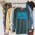 Swimming Swimmer Swim Raglan Sleeve Sweatshirt Heather Blue Lagoon
