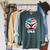 Swimming United States Shirt With American Flag Swimming Raglan Sleeve Sweatshirt Heather Blue Lagoon Swimming United States Shirt With American Flag Swimming Raglan Sleeve Sweatshirt Heather Blue Lagoon