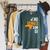 Upside Down Is My Canoe OK Stuff For Canoer Raglan Sleeve Sweatshirt Heather Blue Lagoon