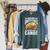 Women's Canoe Old Man Raglan Sleeve Sweatshirt Heather Blue Lagoon