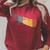 Canoe Canoeing Retro Vintage Raglan Sleeve Sweatshirt Heather Dust