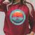 Canoe Sunset Raglan Sleeve Sweatshirt Heather Dust
