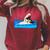 Cat Swimming Pool Raglan Sleeve Sweatshirt Heather Dust