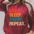 Eat Sleep Swim Repeat Pool Swimmer Water Polo Swimming Raglan Sleeve Sweatshirt Heather Dust Eat Sleep Swim Repeat Pool Swimmer Water Polo Swimming Raglan Sleeve Sweatshirt Heather Dust