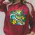 Green Sea Turtle Surfs Past a Canoe Paddle Sleeveless Raglan Sleeve Sweatshirt Heather Dust
