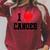 I Love Canoes Raglan Sleeve Sweatshirt Heather Dust