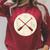 Retro Vintage Canoe Paddles Crossing Canoe & Kayaking Raglan Sleeve Sweatshirt Heather Dust