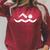 Swimming Icon Raglan Sleeve Sweatshirt Heather Dust