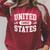 United States Canoe Canoeing Raglan Baseball Tee Raglan Sleeve Sweatshirt Heather Dust
